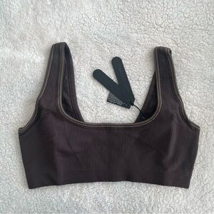 Skims Nike Phoenix/Truffle Ribbed Seamless Micro Scoop Bra